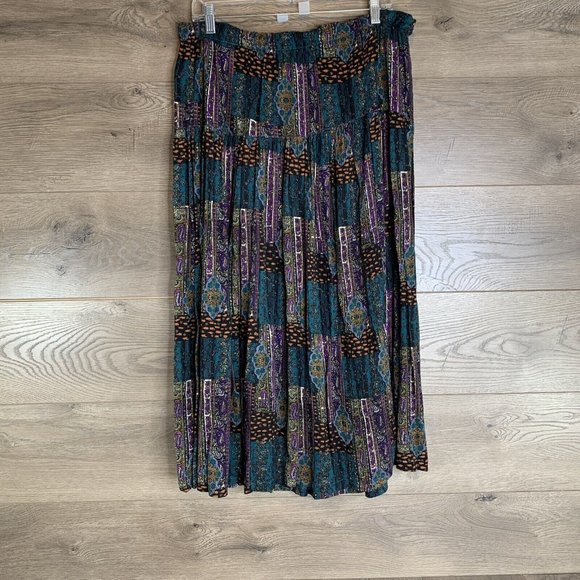 Donna Toran Womans L Skirt and Blouse Shoulder Pads 2 Piece Knit Collar Sleeves - Picture 7 of 12